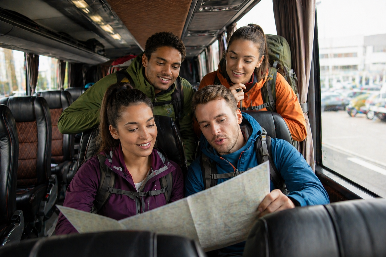 alquiler bus grupo montaña